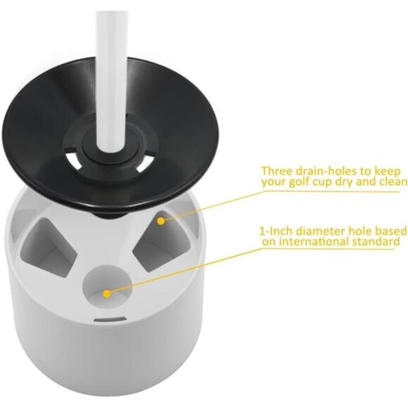 Golf Flagstick Mini, Putting Green Flag for Yard, All 3 Feet, Double-Sided - Picture 5 of 7